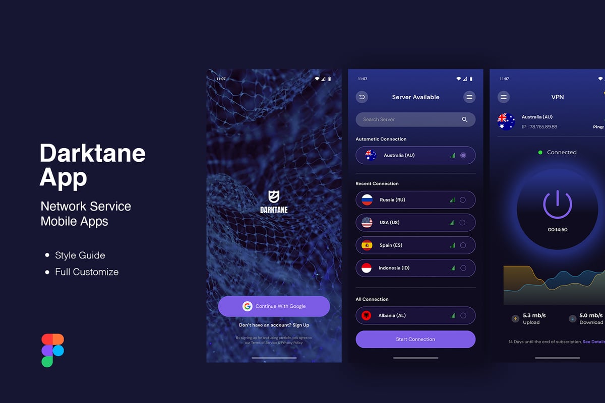 网络服务移动应用APP UI KIT (FIG)