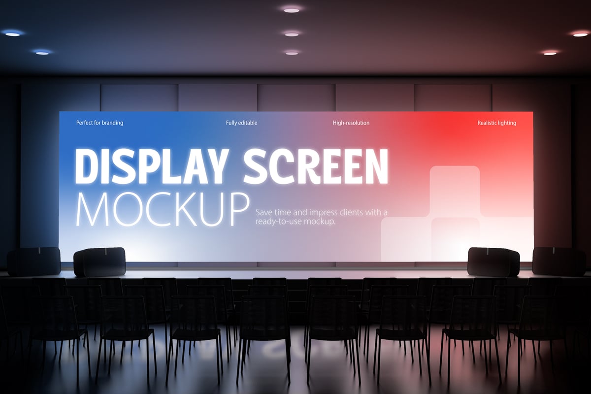 显示屏幕模型样机 (PSD)