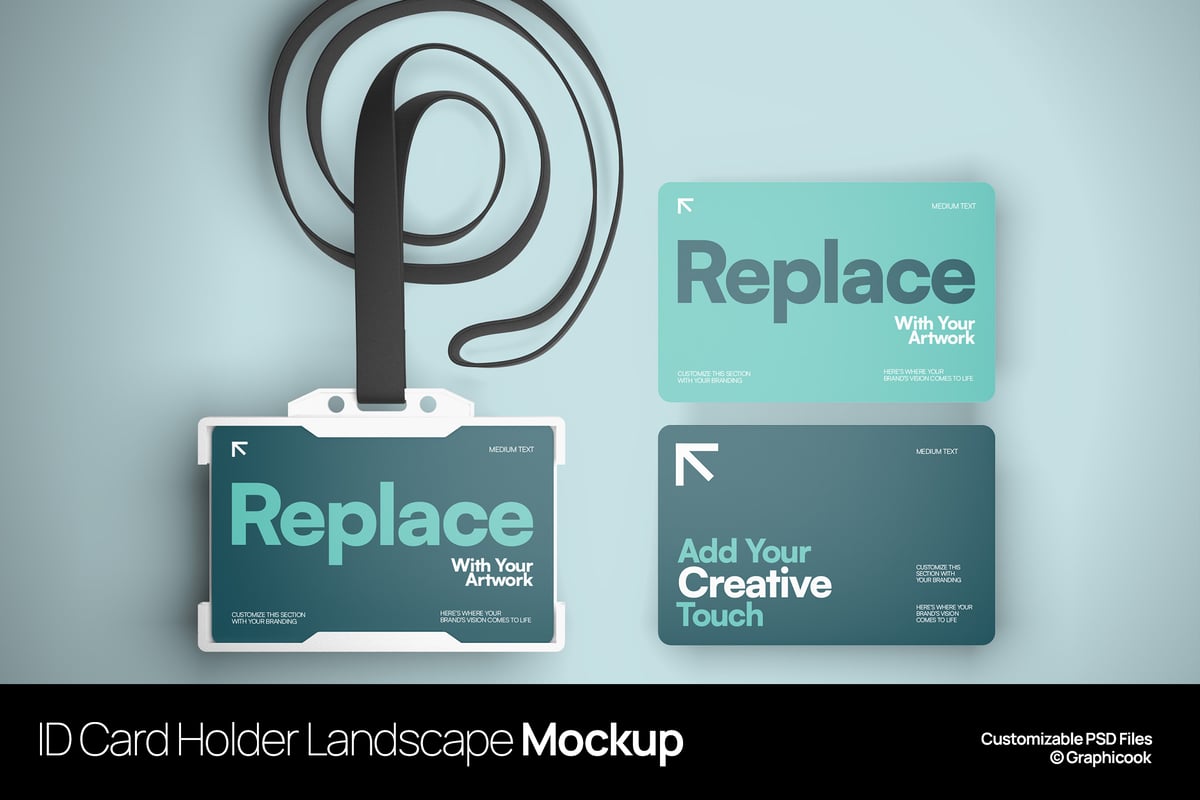 ID工牌持有人景观模型样机 (PSD)