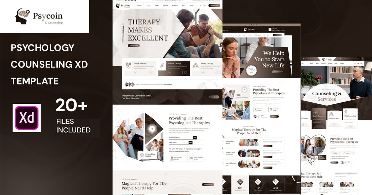 心理咨询XD模板