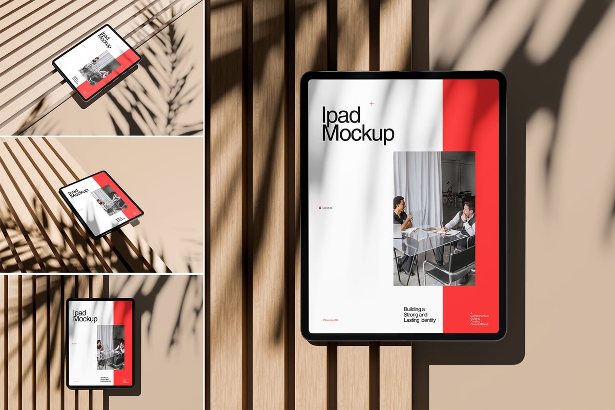 现实的iPad Pro模型样机 (PSD)