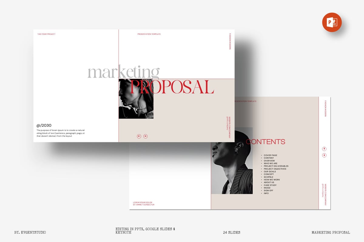 营销建议PPT模板 (PPTX)