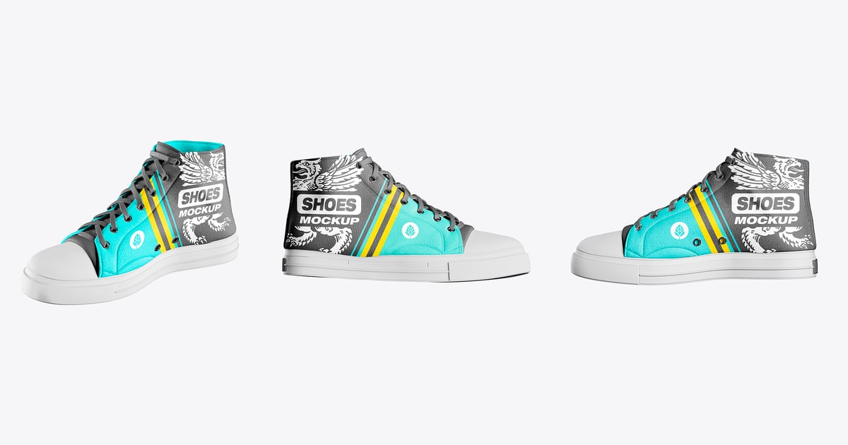 高帮运动鞋模型