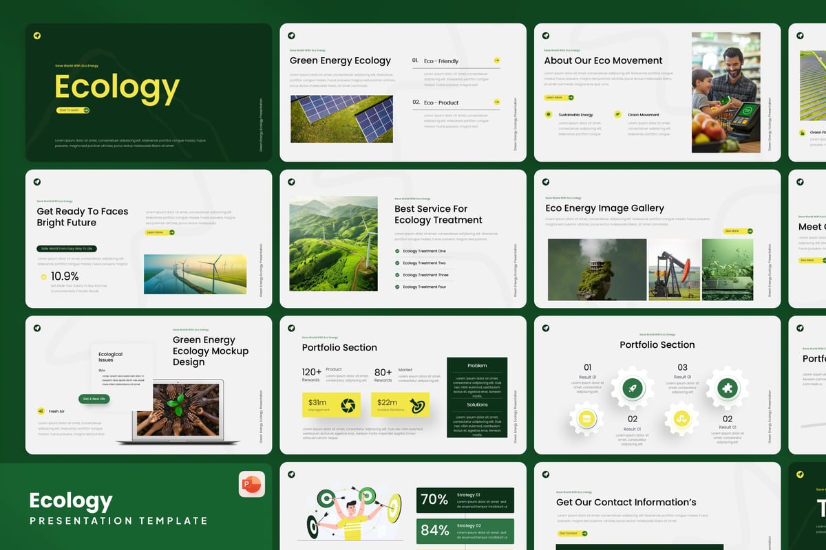生态环境PPT模板 (PPTX)
