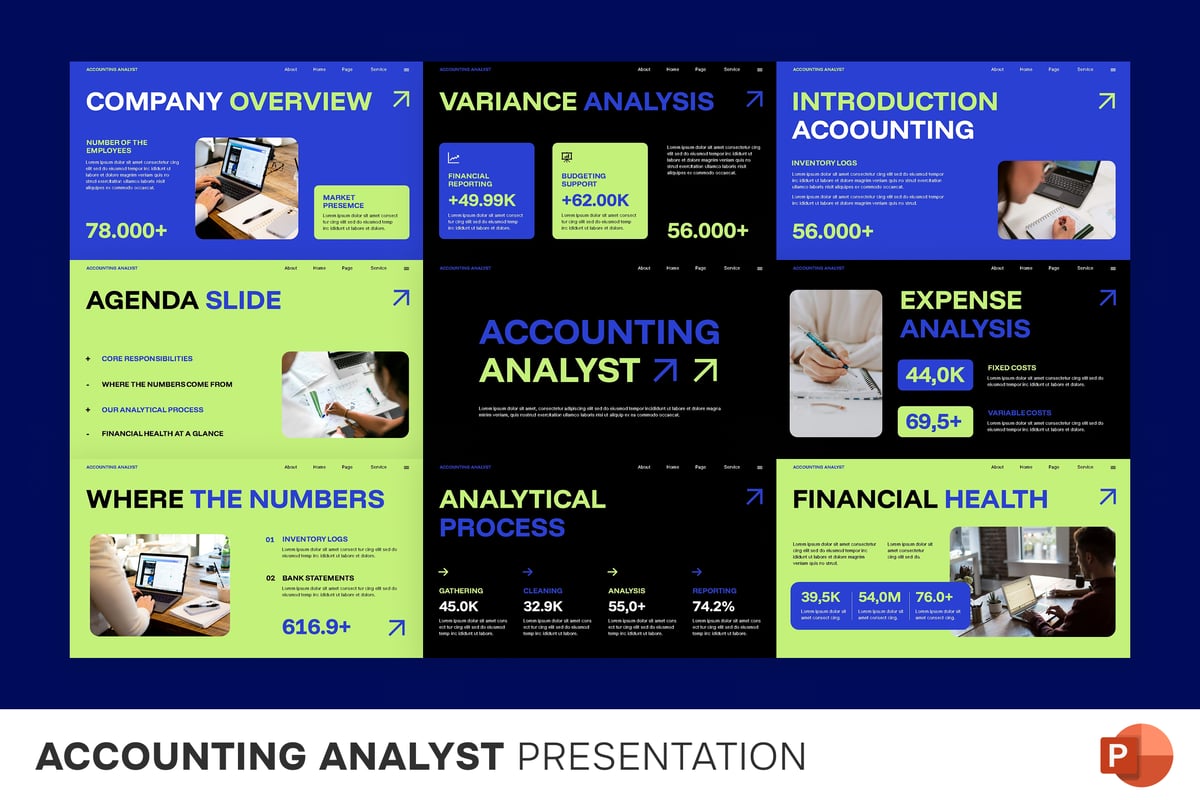 会计分析师PPT模板 (PPTX)