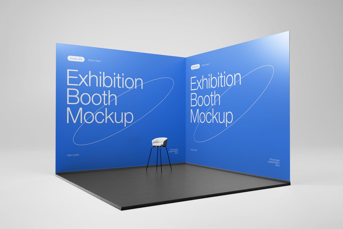 展览亭模型样机 (PSD,PDF)