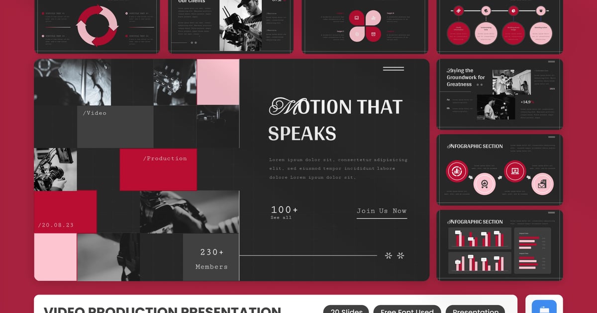 视频制作 Keynote 模板