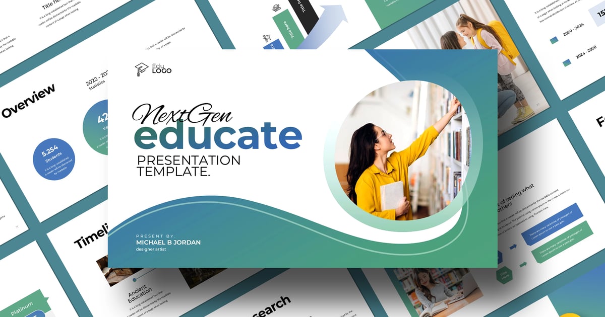 NextGen Educate Google 幻灯片模板