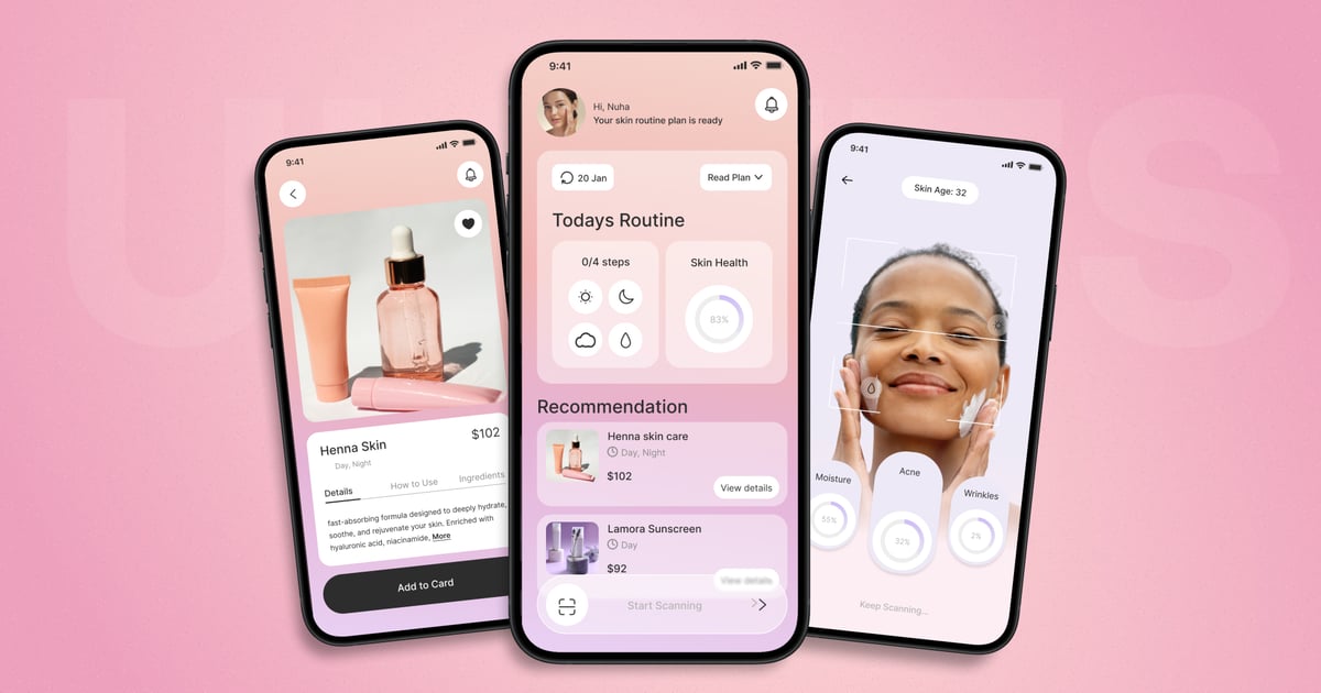 美容服务 – 移动应用 UI 套件