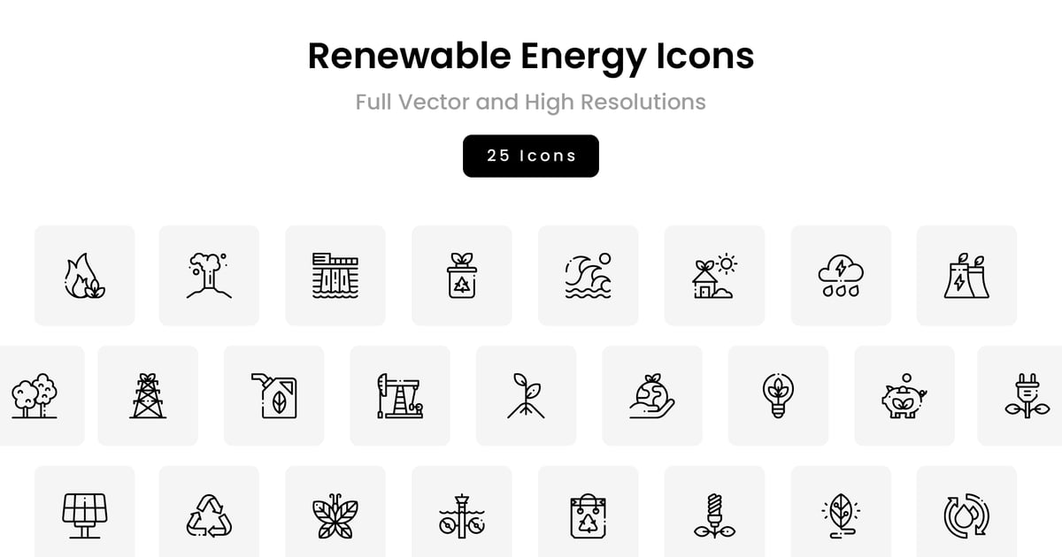 可再生能源图标