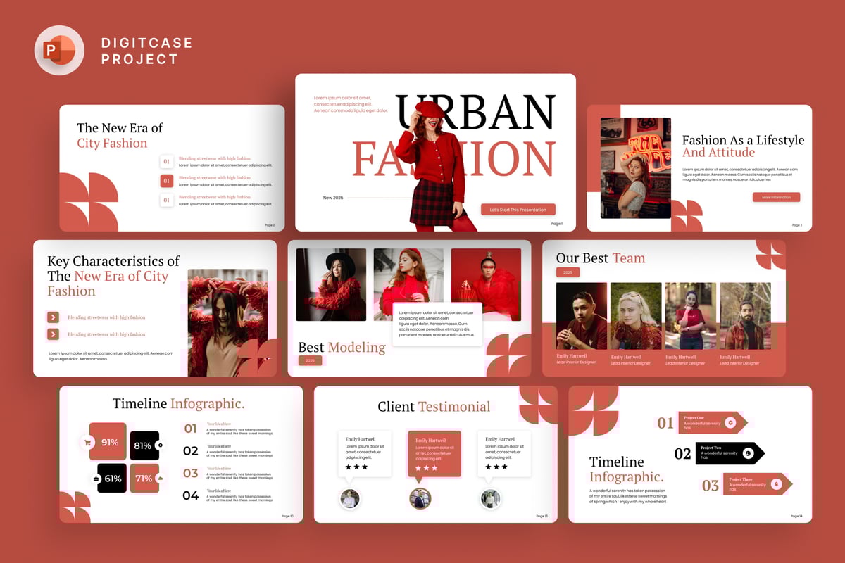 城市时尚报告PPT模板 (PPTX)