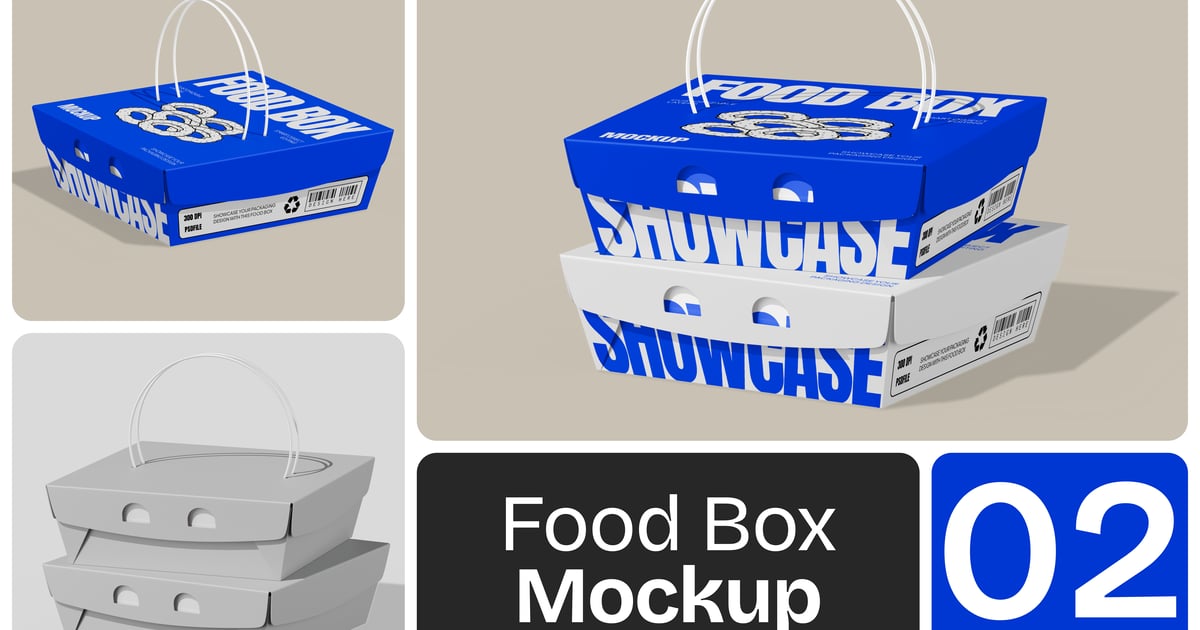 食品盒模型