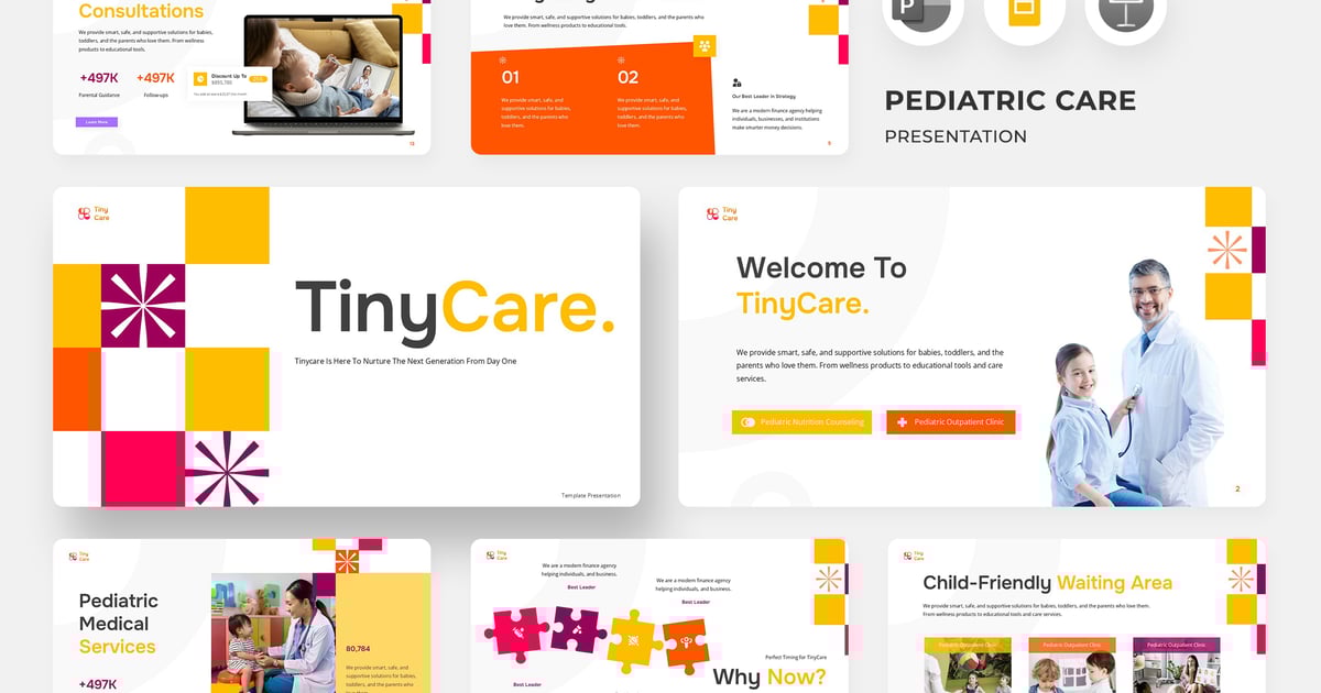 儿科护理 Google 幻灯片