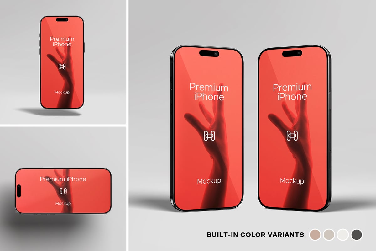 手机模型样机 (PSD)