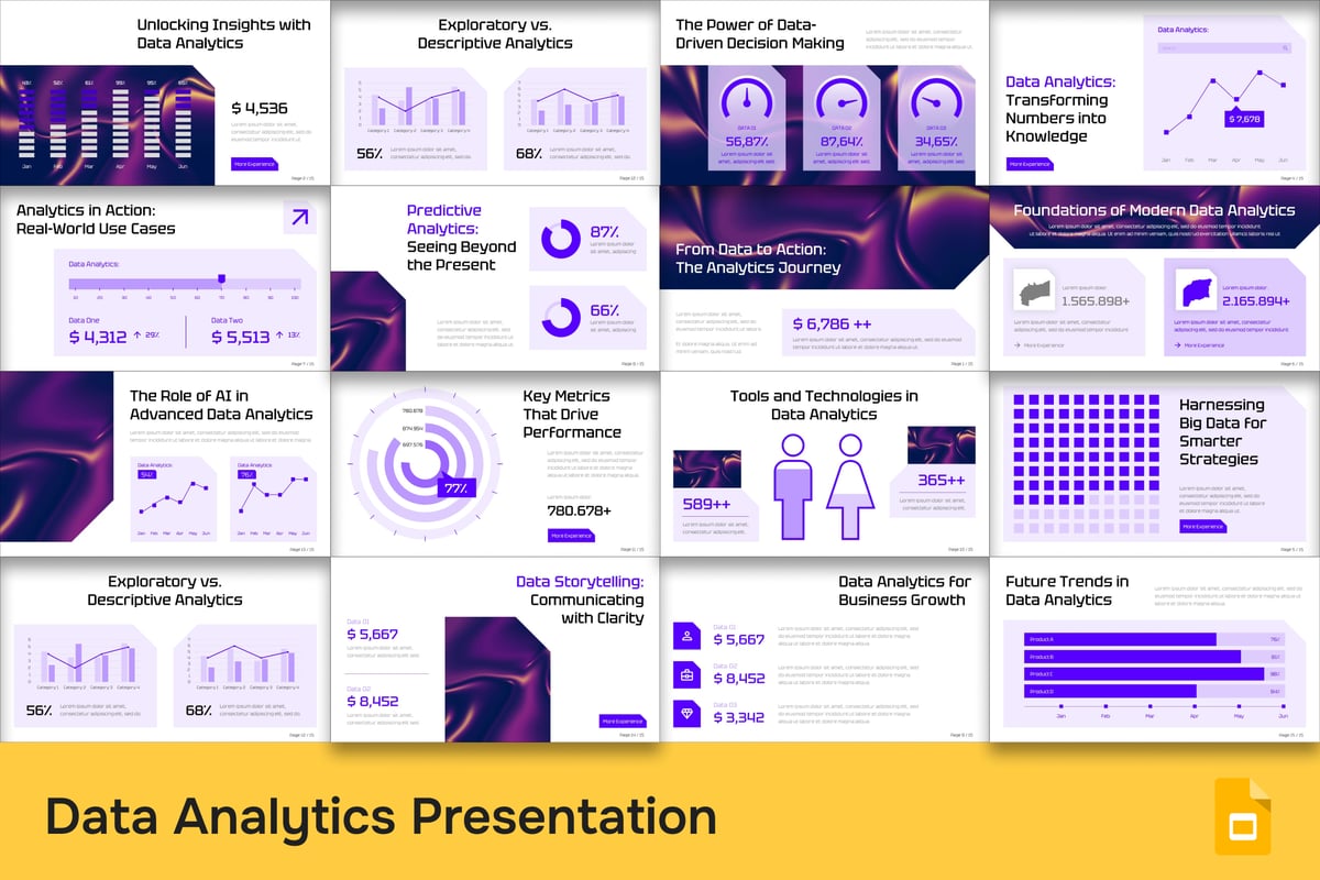 数据分析PPT模板 (PPTX)