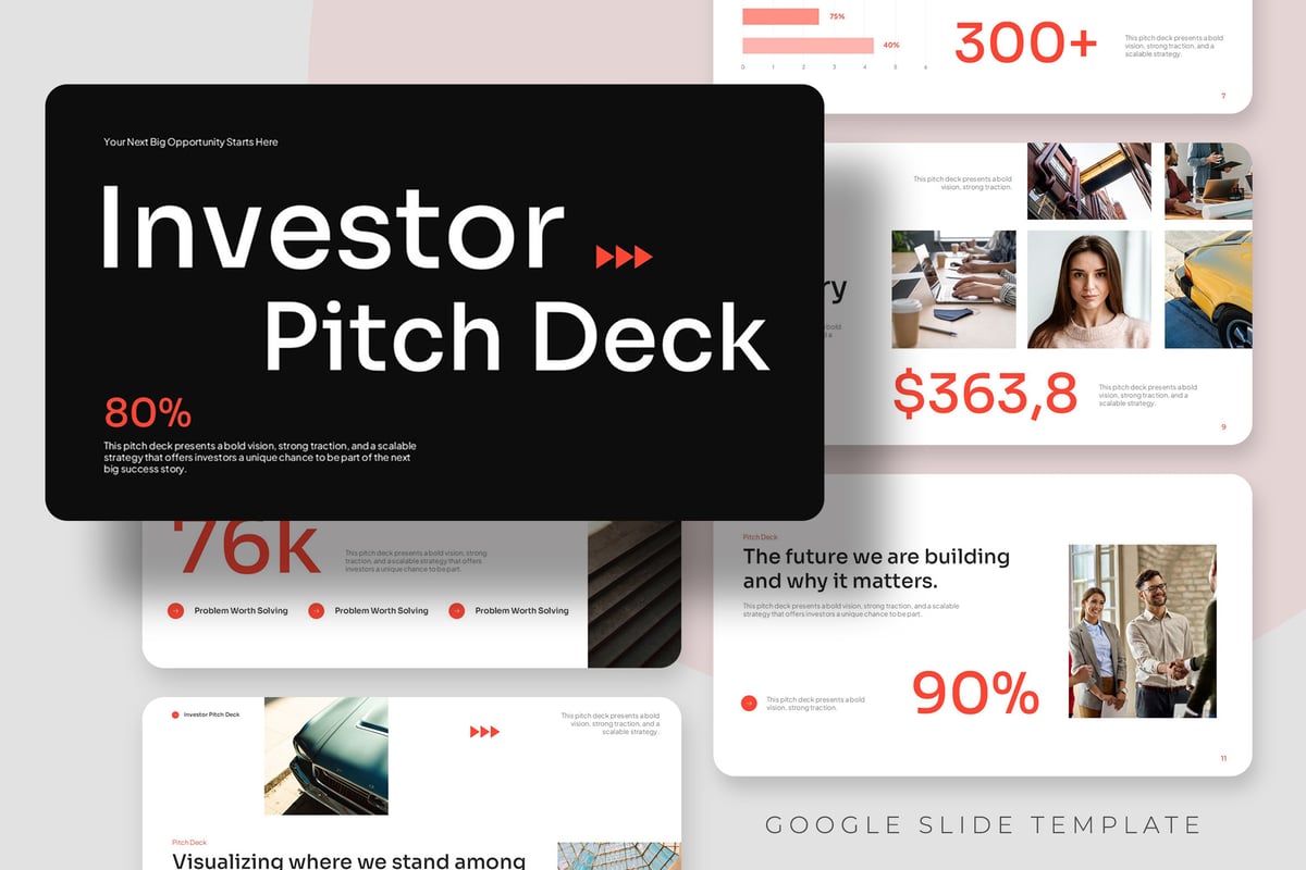 投资者路演主题演讲PPT模板 (PPTX)