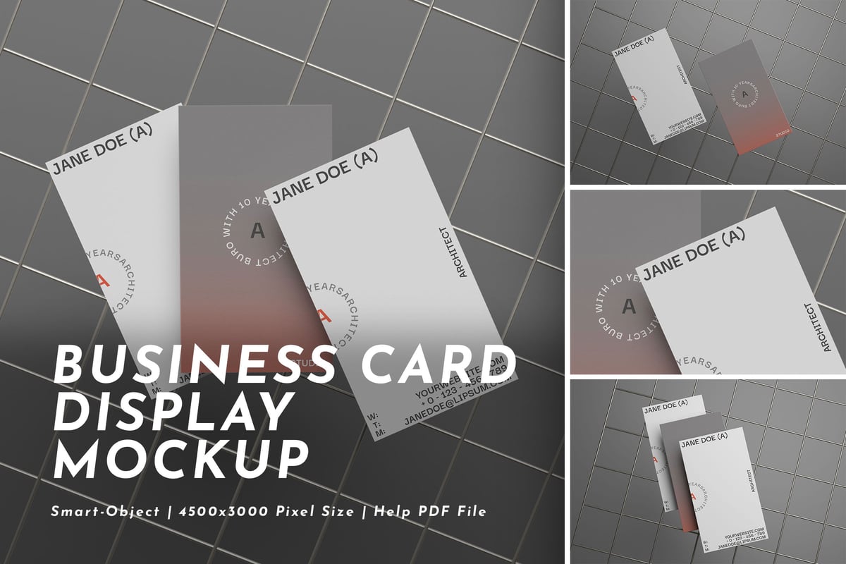 垂直名片Ver.2-模型样机 (PDF,PSD)