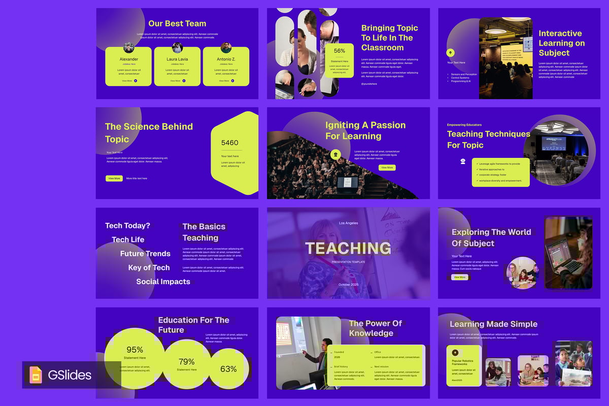 教育相关PPT模板 (PPTX)