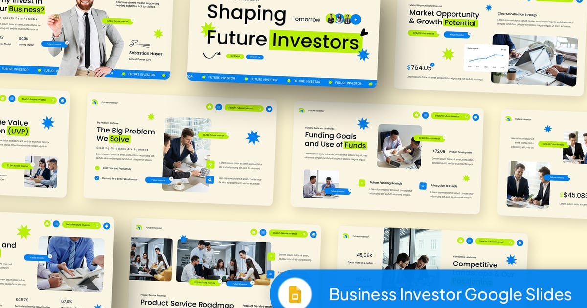 商业投资者 Google 幻灯片