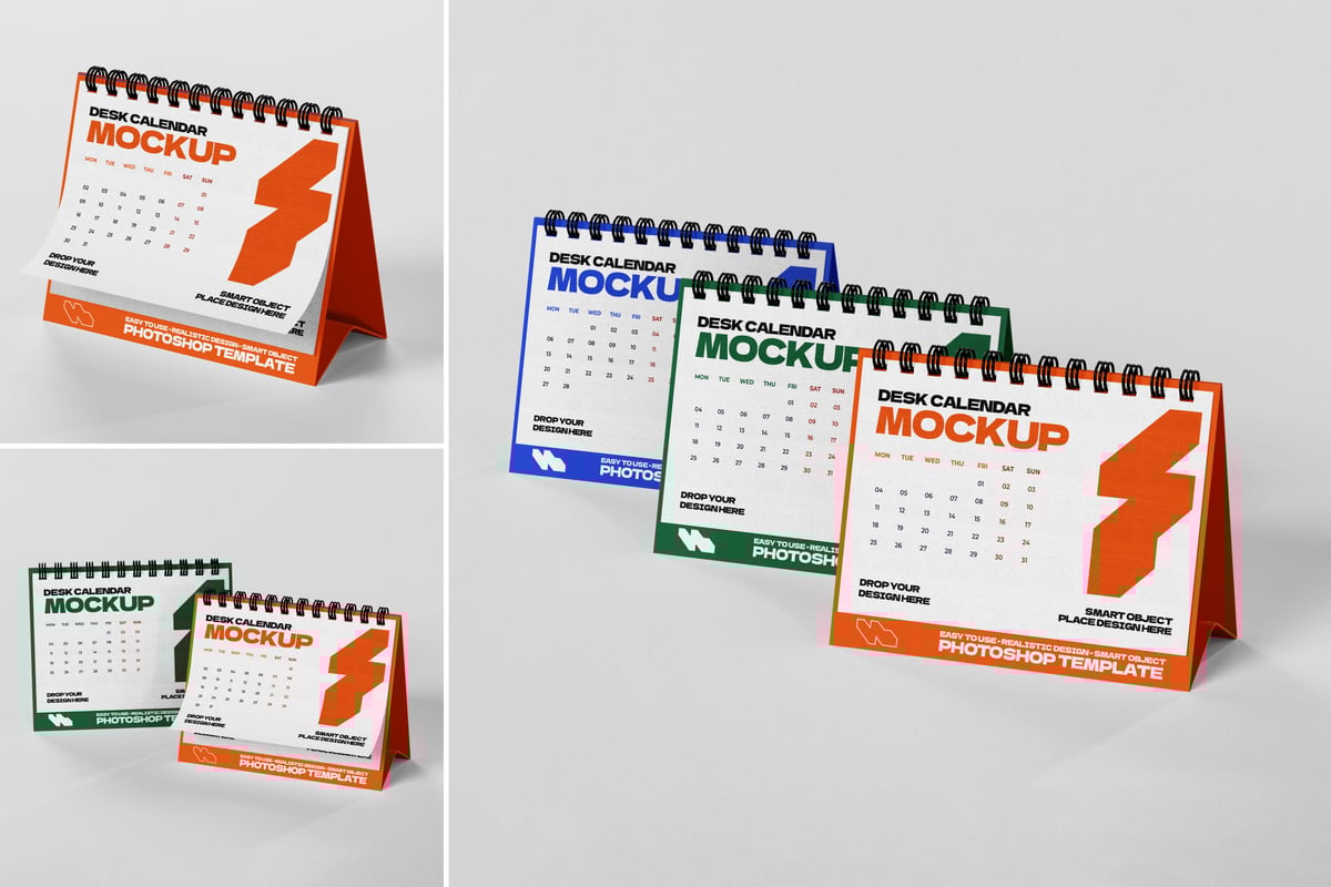 桌子日历模型样机 (PSD)