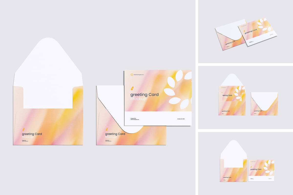 贺卡模型样机 (PSD,PDF)