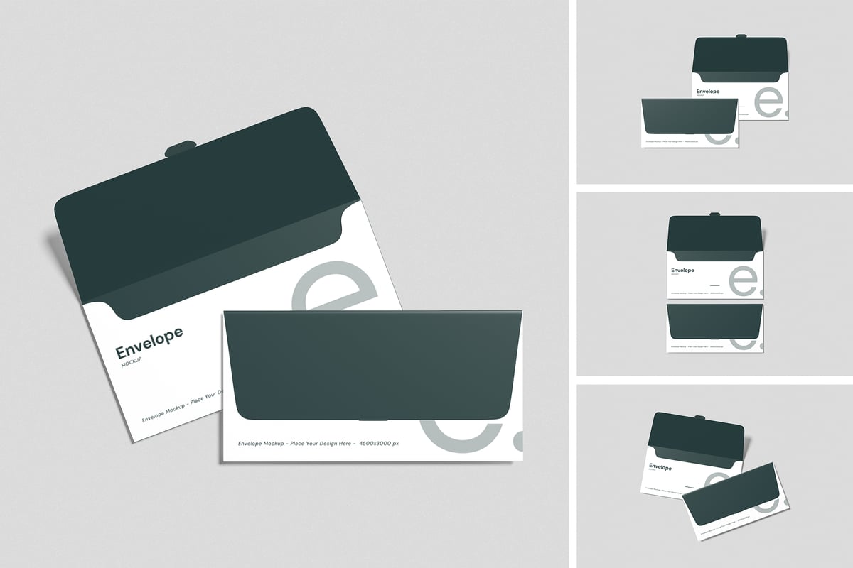 信封模型样机 (PSD,PDF)