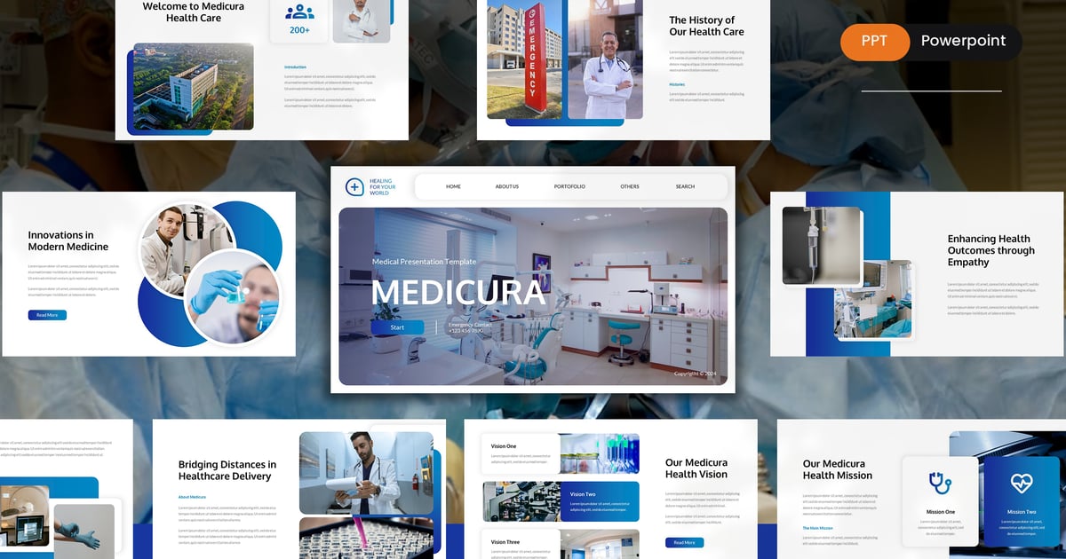 Medicura 医疗 Powerpoint 演示文稿