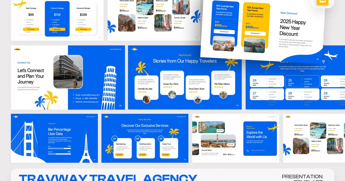 旅行社 Google 幻灯片