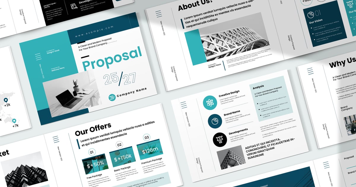 项目提案景观宣传册模板