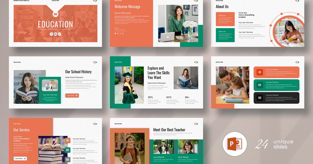 教育演示PowerPoint模板