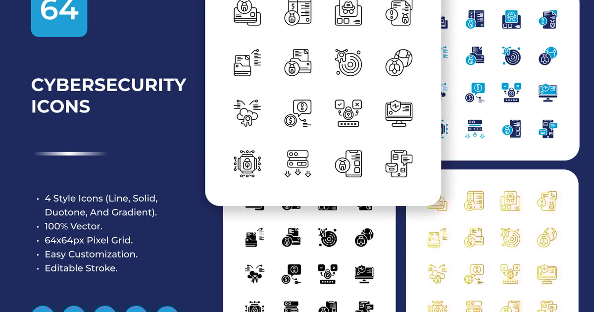 网络安全图标包