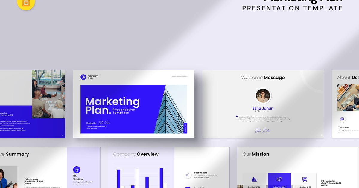 营销计划Google幻灯片模板