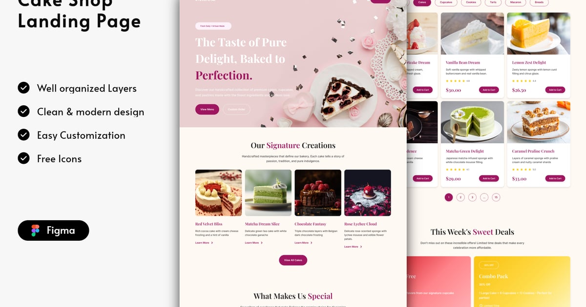 蛋糕店登陆页面