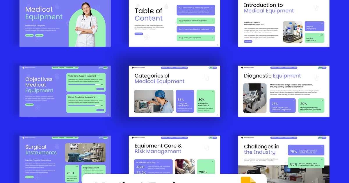 医疗设备 Google 幻灯片
