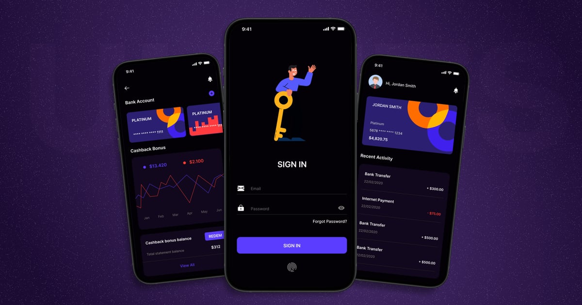 M-Banking – 移动应用程序 UI 套件