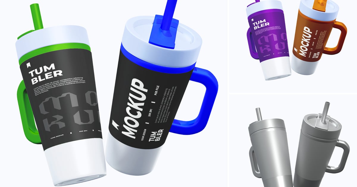 带手柄的玻璃杯模型