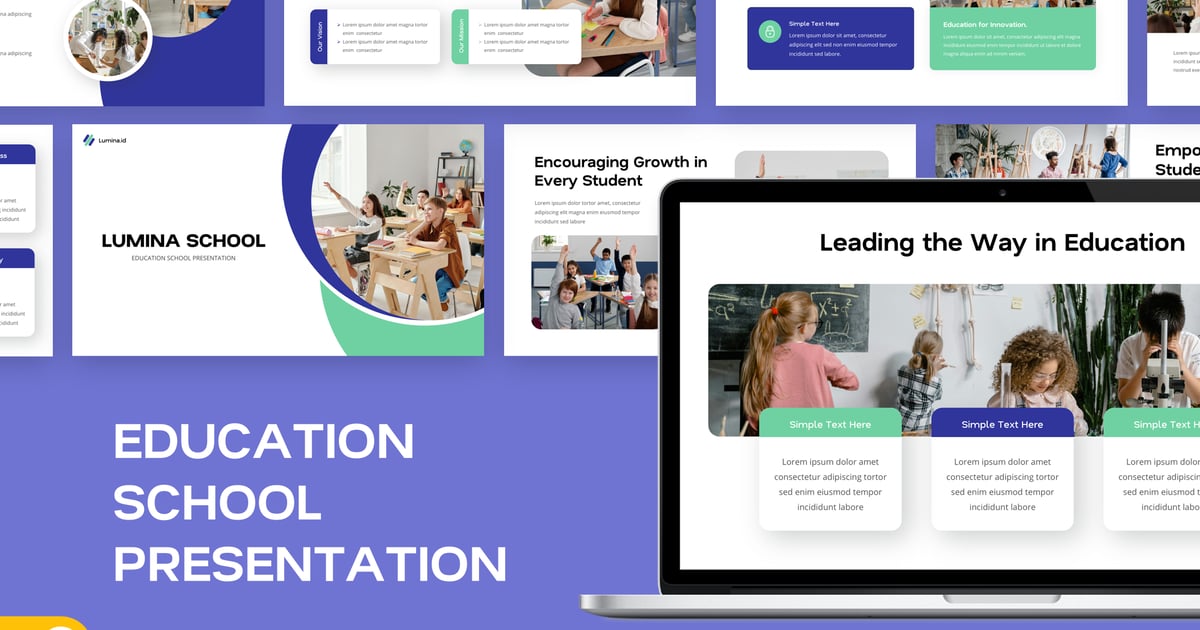 教育学校谷歌幻灯片模板