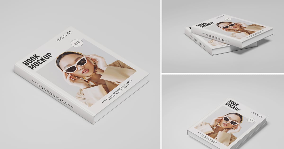 高品质书籍封面模型