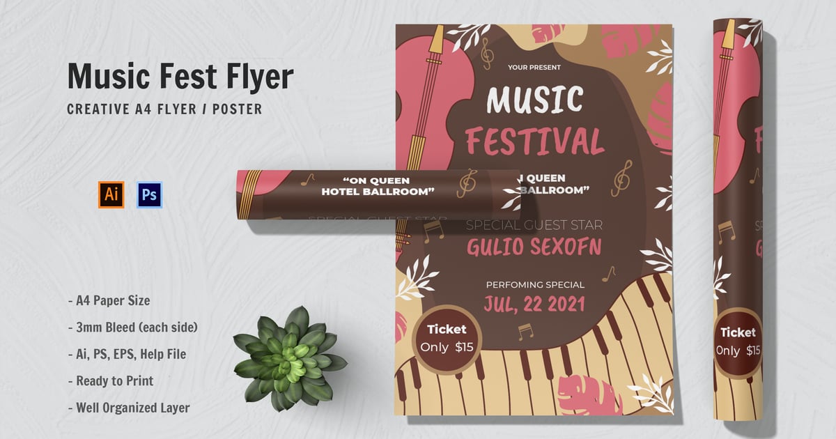 音乐节传单