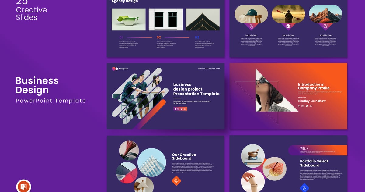 商业设计PowerPoint演示模板
