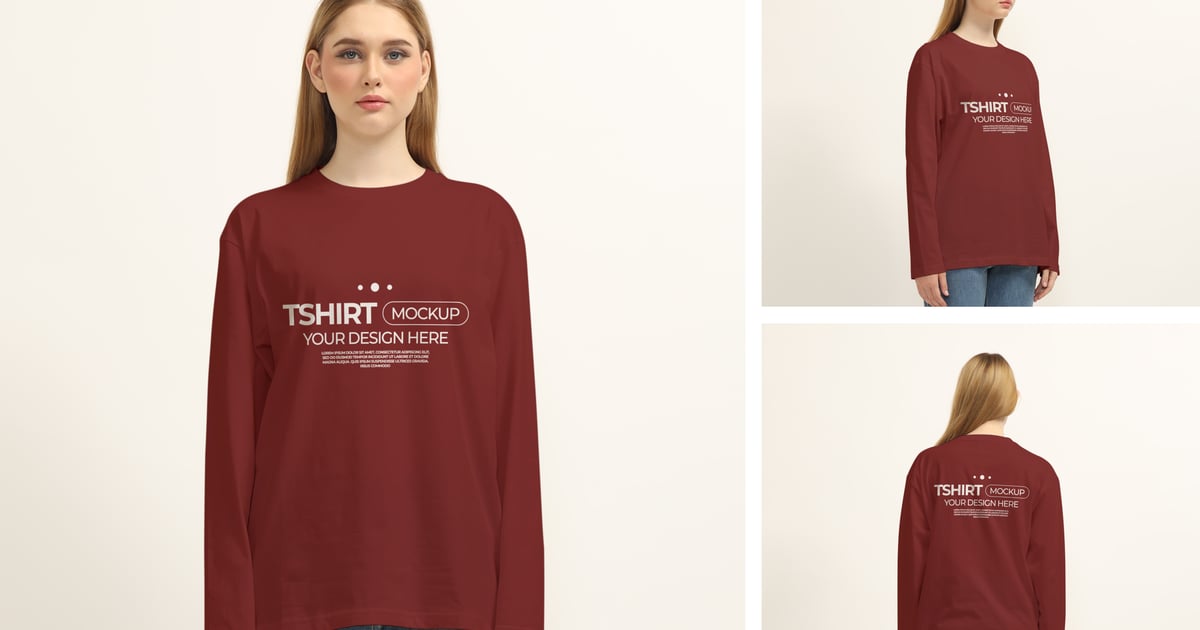 长袖T恤样机