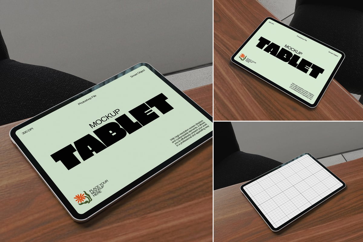 平板电脑模型样机 (PSD)