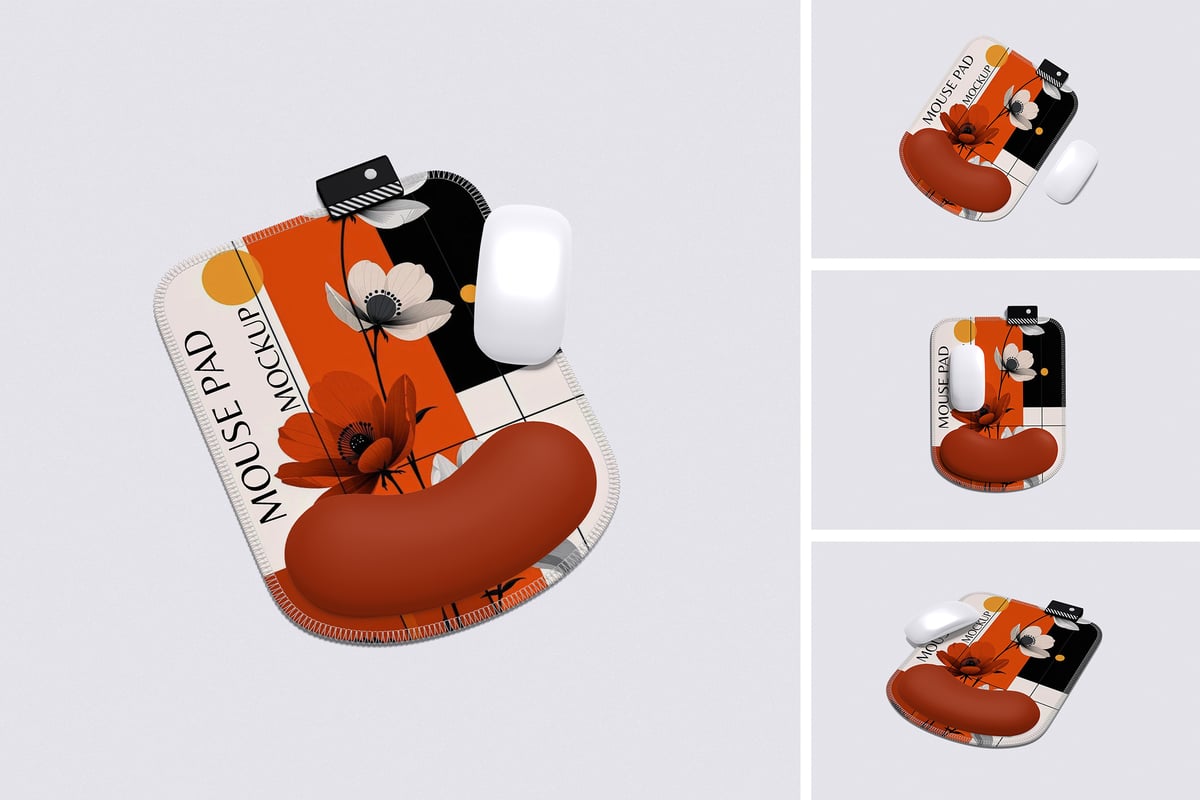 鼠标垫模型样机 (PSD,PDF)