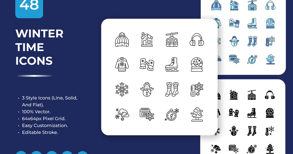冬季时间图标包