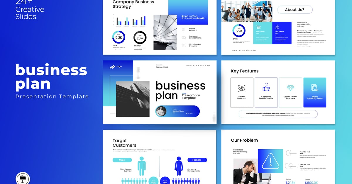 商业计划主题演讲模板