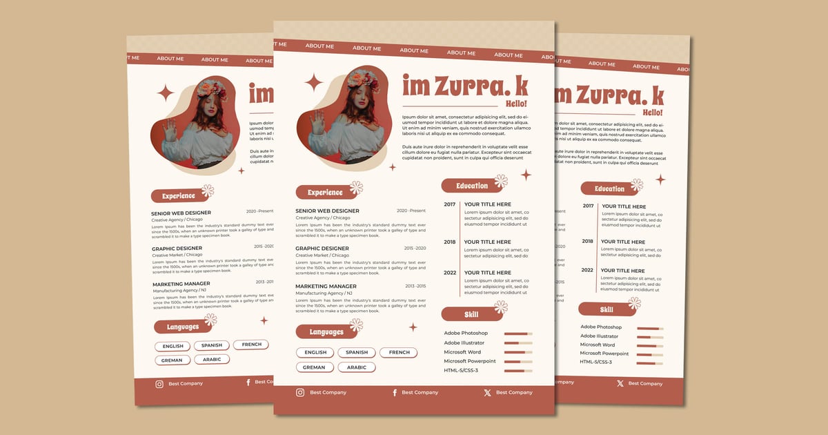 简单的平面作品集设计