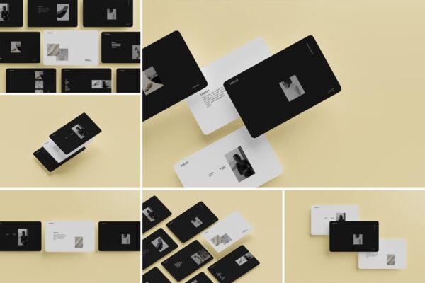 笔记本电脑屏幕演示模型样机 (PSD)