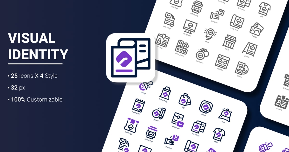 视觉识别图标包