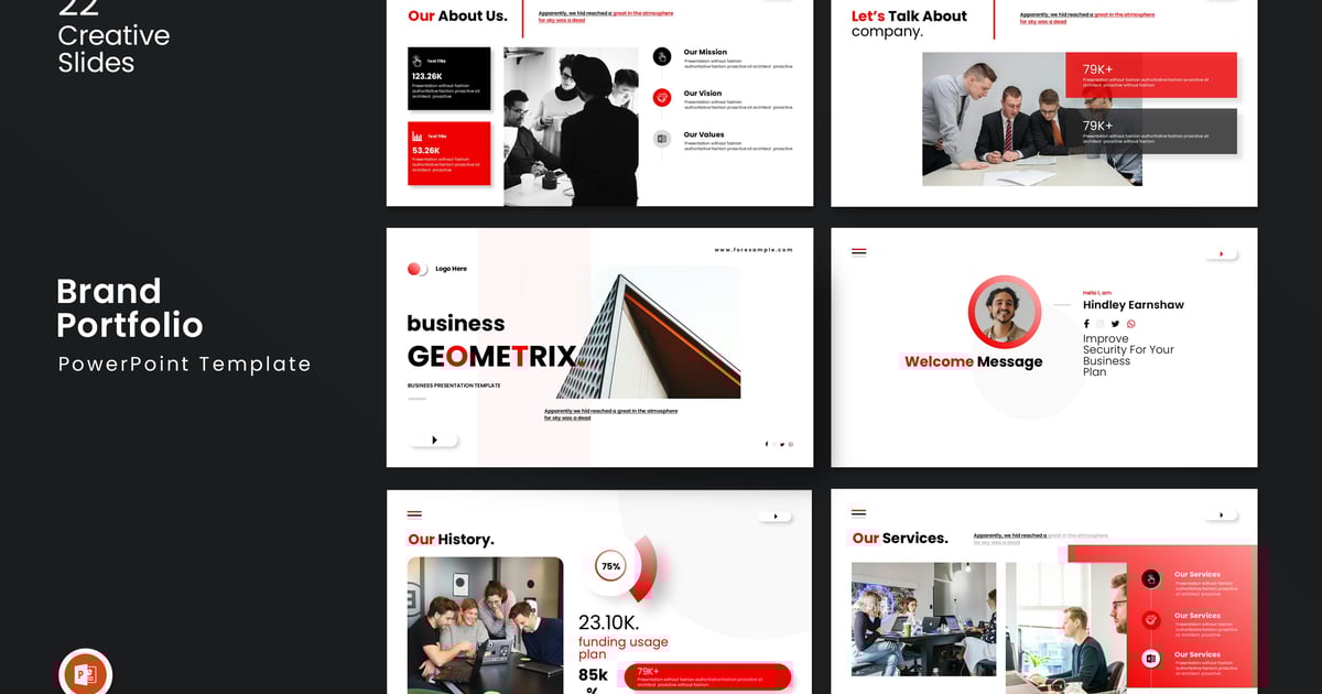 商业 Geometrix PowerPoint 模板