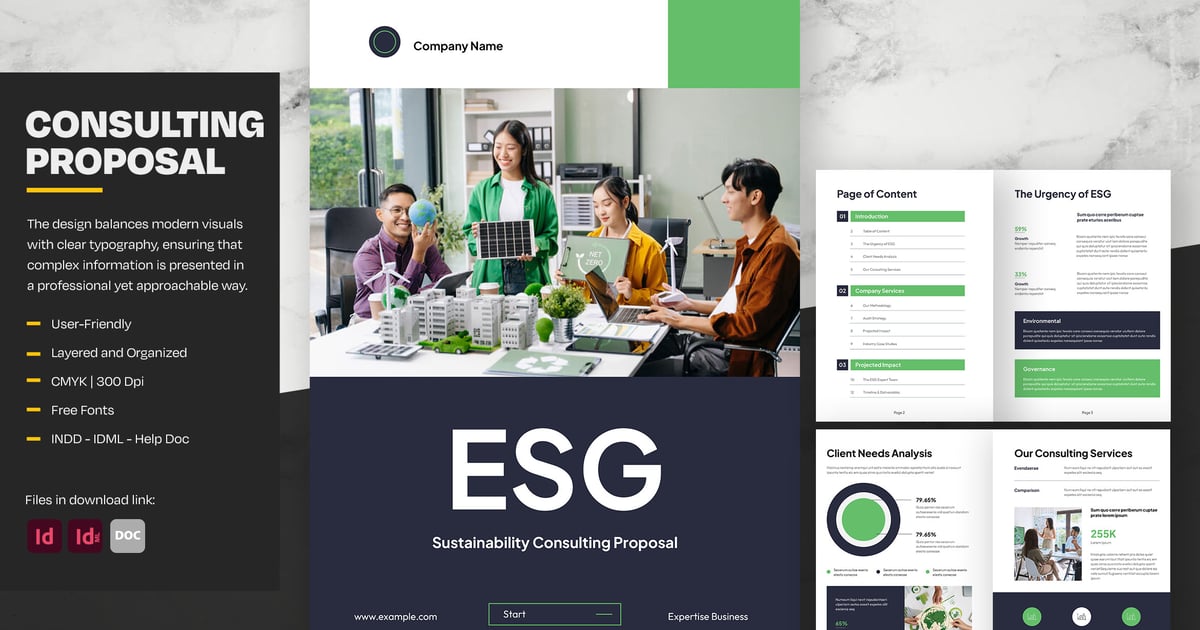 清洁ESG可持续发展咨询提案